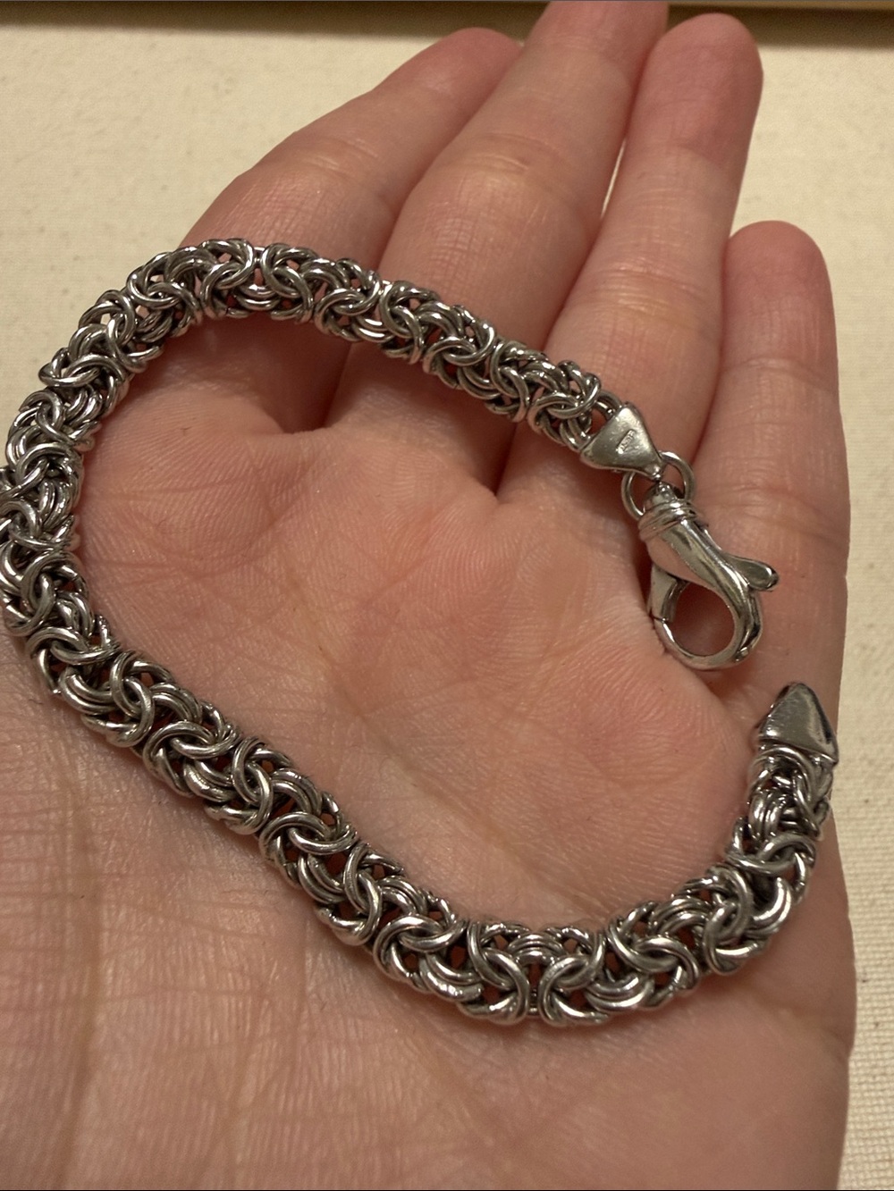 Unisex Sterling Silver 925 Chain Bracelet 7’ inch